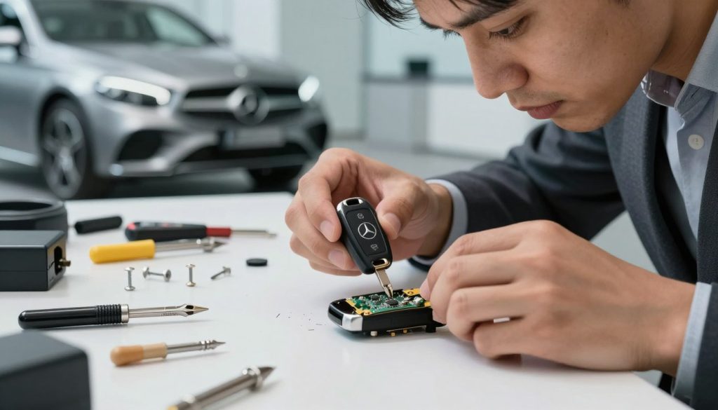 mercedes sleutel repareren